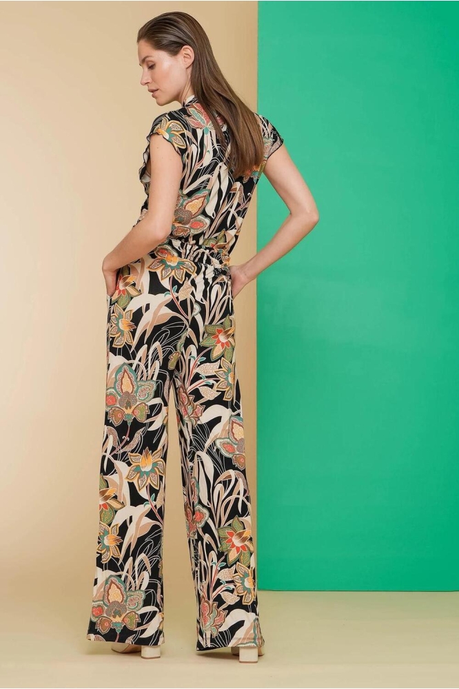 AMY JUMPSUIT MET PRINT 41105 60 Emerald/Orange